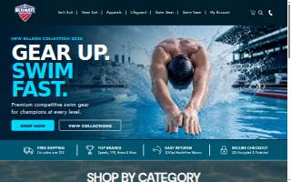 Ultimate Swim Shop website