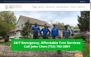 WJ Tree Services & Landscaping website