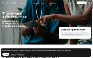 Carbon Health Urgent Care Green Brook website