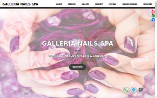 Galleria Nails & Spa website