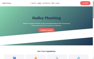 Hadley Plumbing website