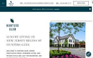 Hunters Glen Apartments website