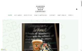 Garden State Beer Company website