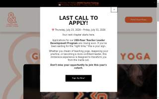 Grace And Glory Yoga website