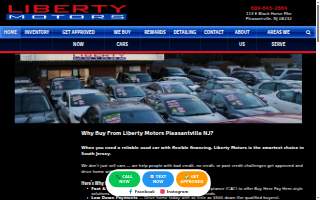 Liberty Motors Pleasantville website