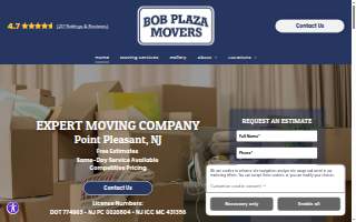Bob Plaza Movers website