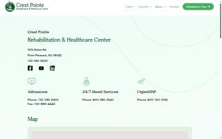 Crest Pointe Rehabilitation & Healthcare Center website