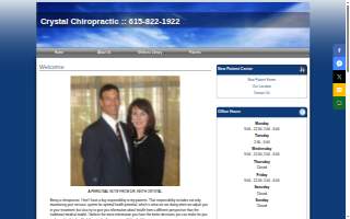 Crystal Chiropractic website