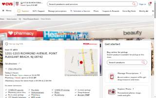 CVS Pharmacy of Point Pleasant website