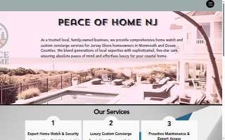 Peace of Home NJ website