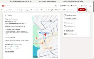 Walgreens of Point Pleasant website