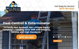 Mrs. Bzzz Pest & Termite Solutions of Pompton Lakes website