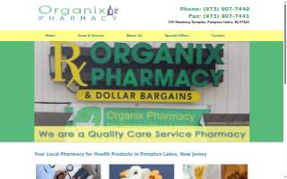 Organix Pharmacy of Pompton Lakes website