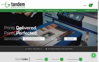 Tandem Graphics website