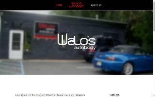 Walos Auto Body website