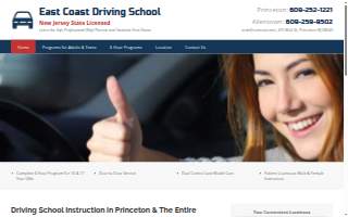 East Coast Driving School website