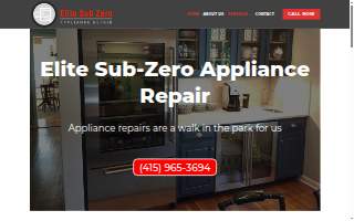 Elite Sub-Zero Appliance Repair website