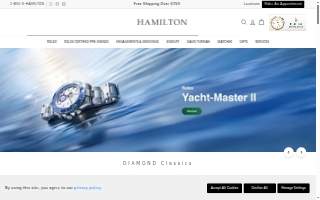 Hamilton Jewelers website