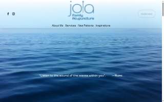 JOIA Family Acupuncture website