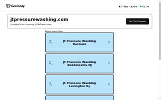 JT Pressure Washing of Princeton website