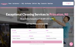 Maid It New - Cleaning Service website