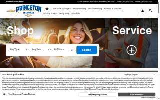 Princeton Auto Center website