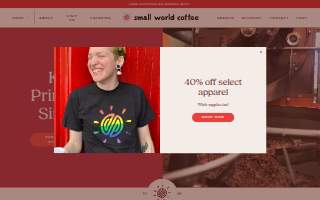 Small World Coffee website