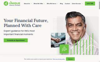 Unique Financial Advisors & Tax Consultants of Princeton website