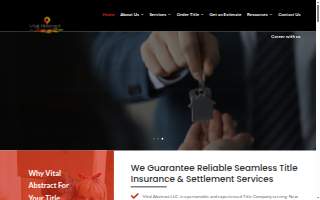 Vital Abstract LLC of Plainsboro website