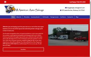 All American Auto Salvage website