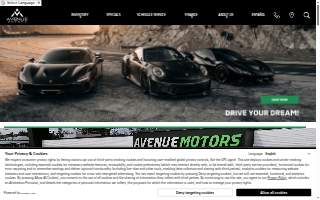 Avenue Motors NJ - Premium Pre-Owned Car Dealership website