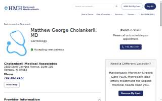 Cholankeril Matthew MD website