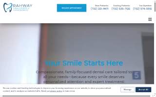 Rahway Family Dental & Orthodontics website
