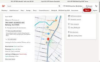 Walgreens of Rahway website