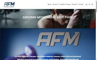 AFM Physical Therapy website