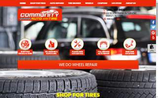 Community Auto & Tire website