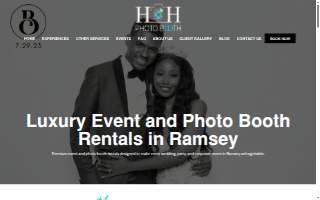 H and H Photo Booth LLC. website