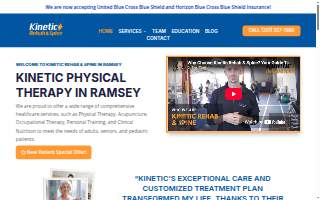 Kinetic Rehab & Spine Ramsey website