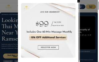 Raksa Luxury Thai Massage website