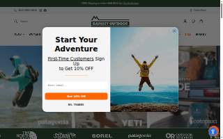 Ramsey Outdoor Store website