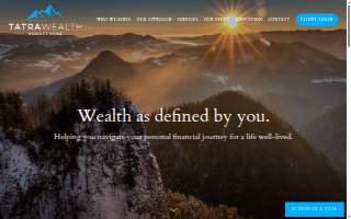 TATRA Wealth Management website
