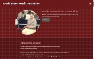 Annie Breen Music website
