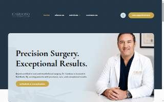 Cardoso Cosmetic Center for Facial Surgery website