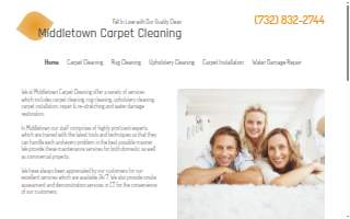 Middletown Carpet Cleaning of Red Bank website