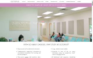 Octopus Music School website