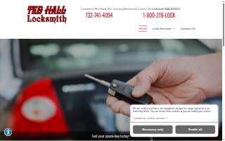 Ted Hall Locksmith of Red Bank website