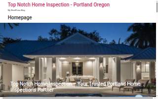 Top Notch Home Inspection of Red Bank website