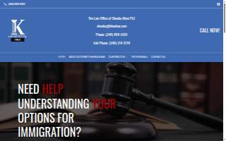 Khan Law website