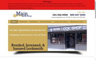 Main Lock Shop of Ridgefield Park website