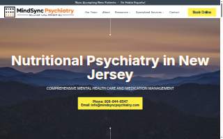 MindSync Psychiatry website